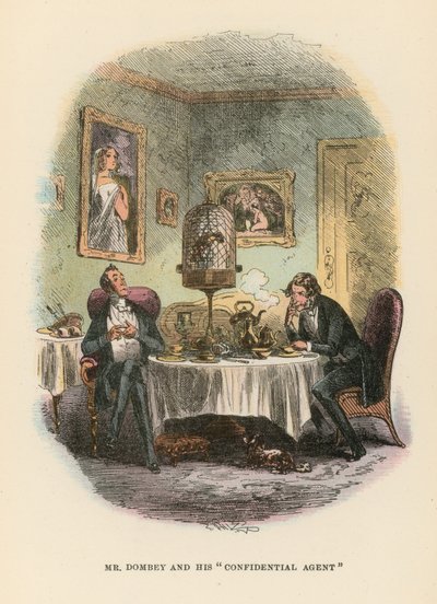 Illustration for Dombey and Son by Hablot Knight Browne